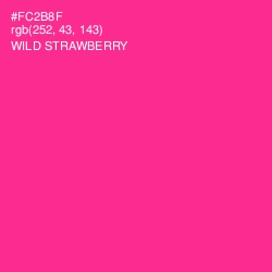 #FC2B8F - Wild Strawberry Color Image
